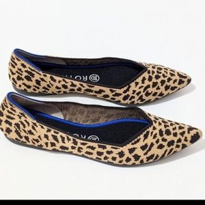 ROTHY'S WOMENS THE POINT SHOE leopard